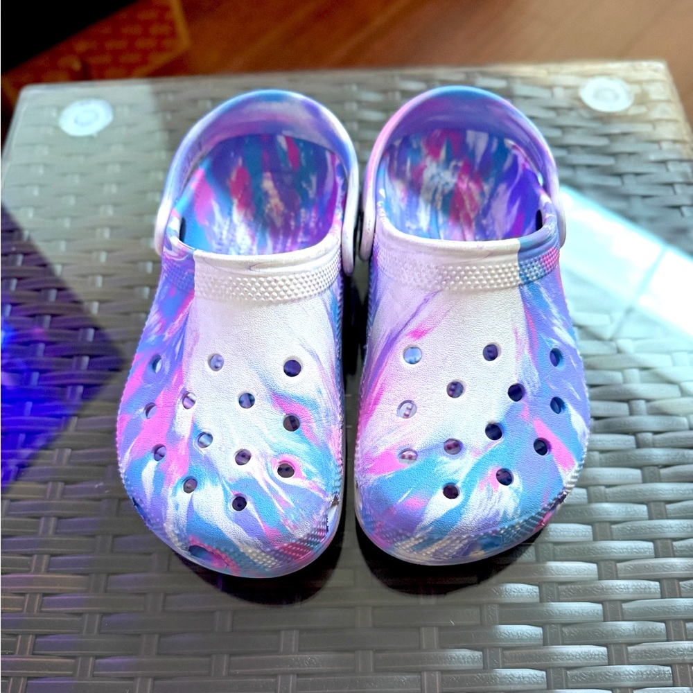 CROCS Kids Sandals in Blue and Pink